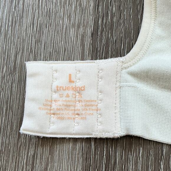 Truekind By Shapermint Daily Comfort Wirefree Shaper Bra Womens Large Cream - Picture 5 of 7